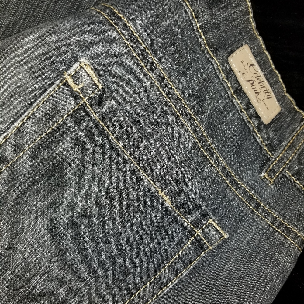 Celebrity Pink Deluxe Denim, Size 5, Gray - Picture 4 of 8